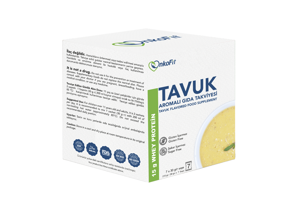 ONKOFİT® TAVUK AROMALI TAKVİYE EDİCİ GIDA (7 ÖĞÜN)